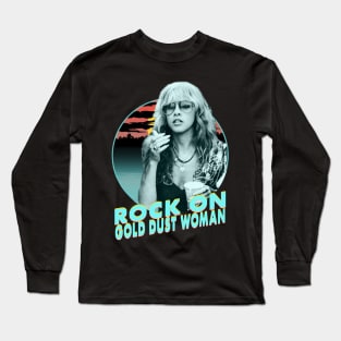 Stevie Nicks rock on gold dust woman Long Sleeve T-Shirt